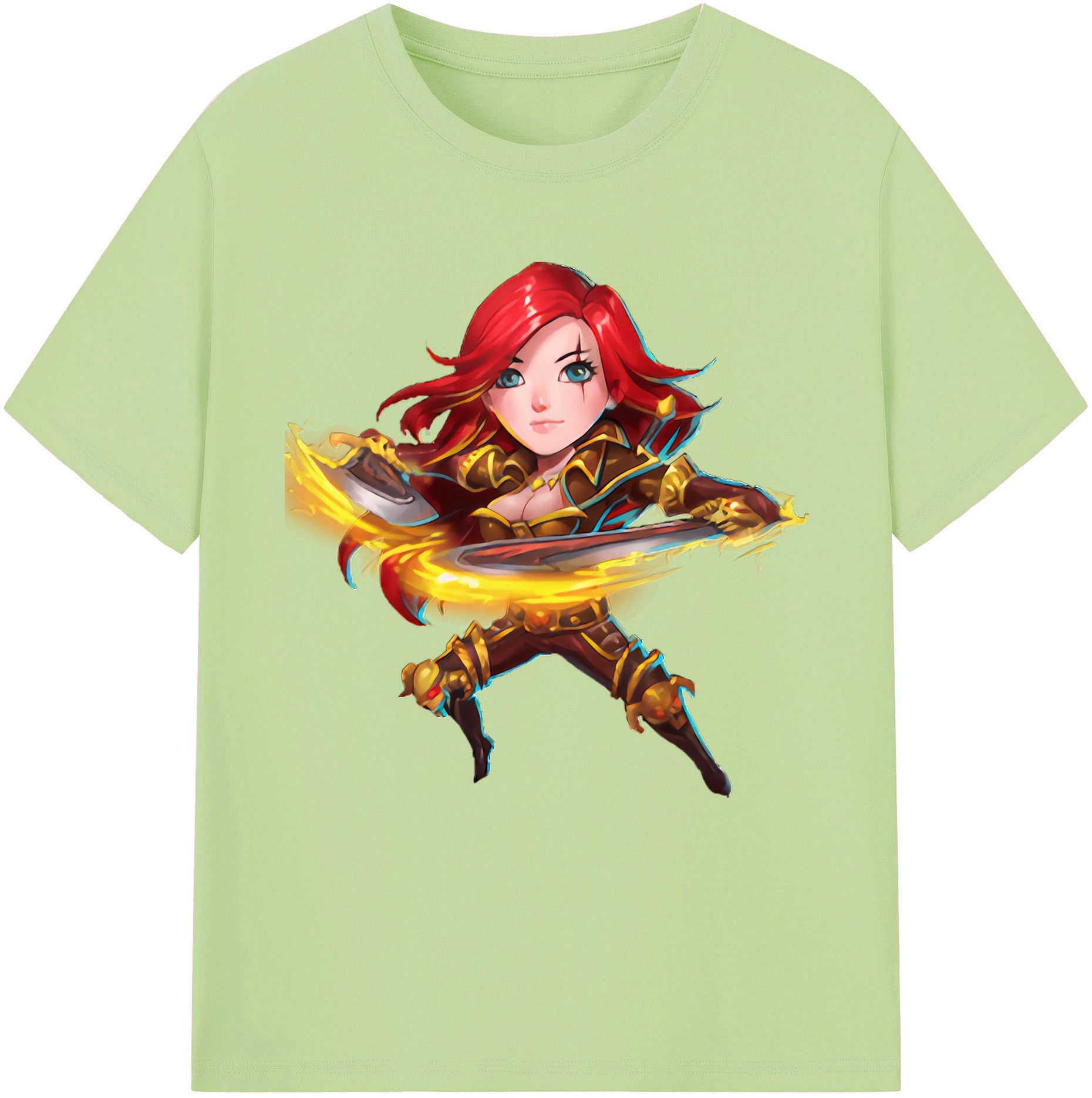 リーグ・オブ・レジェンド League of Legends LOL 綿100％半袖Tシャツ（フロントプリント）